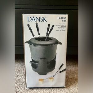 Vintage Dansk Cast Iron Fondue Set | Complete | Original Box | New Scandinavian